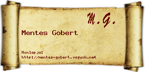 Mentes Gobert névjegykártya